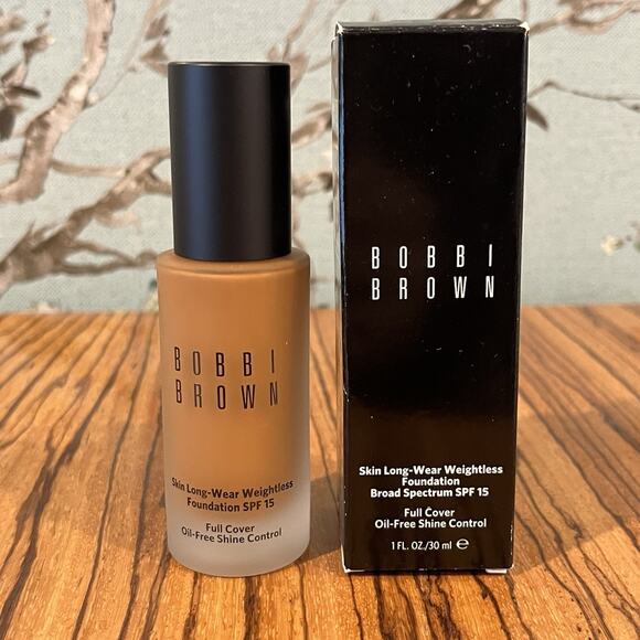 Bobbi Brown Skin Long-Wear Weightless Foundation N-080 Neutral Almond SPF 15 - Picture 1 of 5
